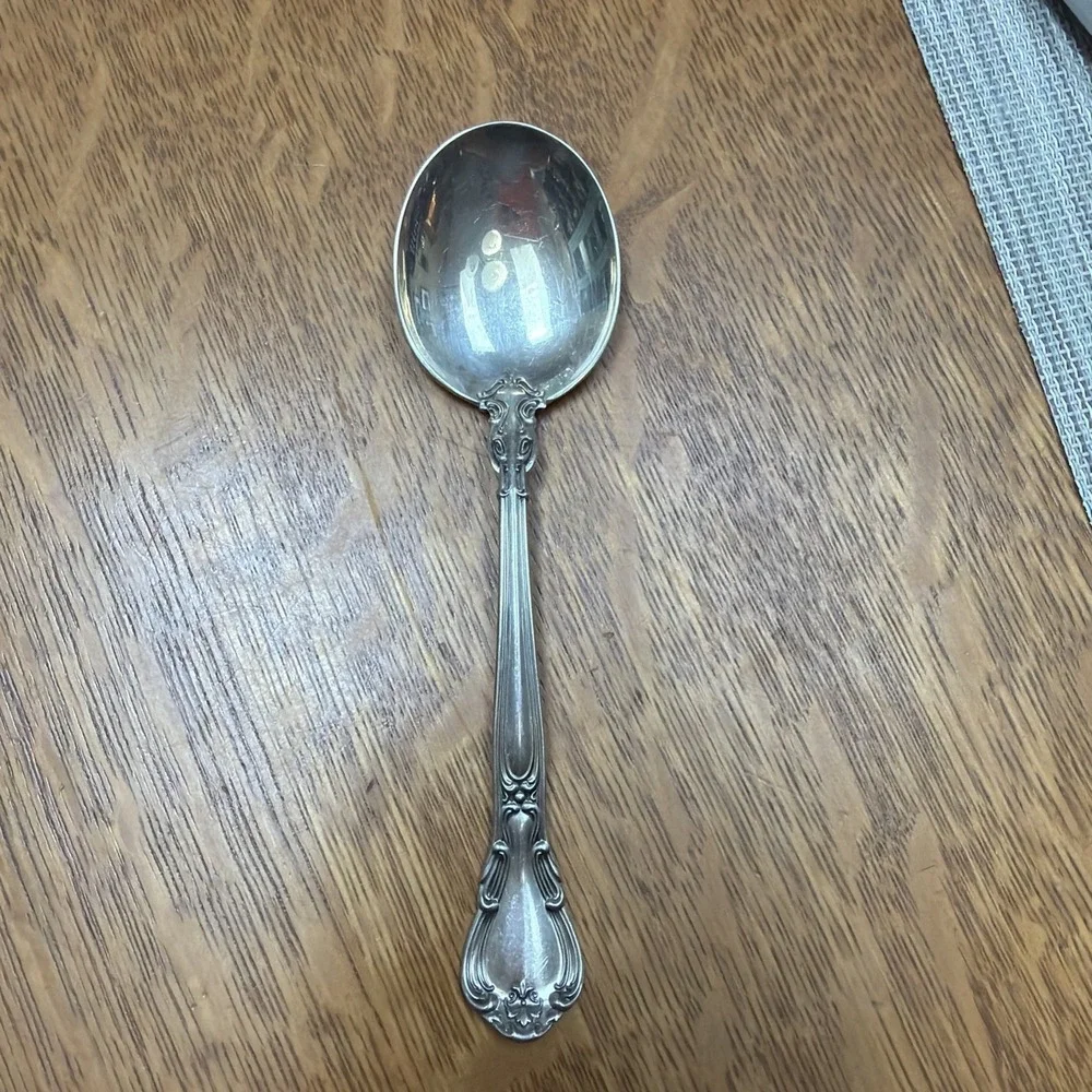 Gorham Chantilly Sterling Silver Round Bowl Soup Spoon 6 3/8